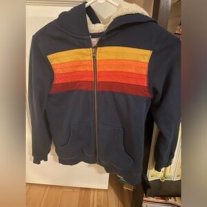 Hanna Anderson Sherpa lined hoodie sz 130